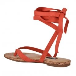 Nine West Tiedup Ankle Wrap Flat Sandals Lace It Up 9 Nine West Tiedup Ankle Wrap Flat Sandals Lace It Up