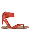 Nine West Tiedup Ankle Wrap Flat Sandals Lace It Up
