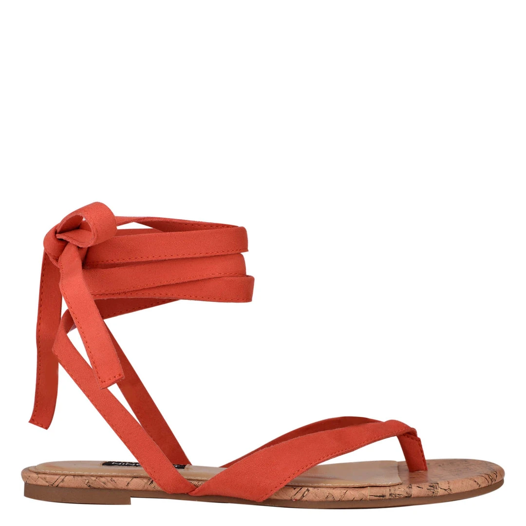 Nine West Tiedup Ankle Wrap Flat Sandals Lace It Up 3 Nine West Tiedup Ankle Wrap Flat Sandals Lace It Up