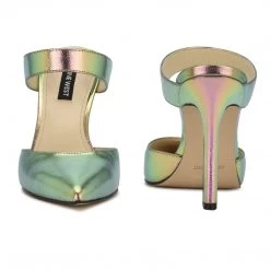 Nine West Tiger Heel Mules Heel Appeal