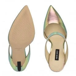 Nine West Tiger Heel Mules Heel Appeal