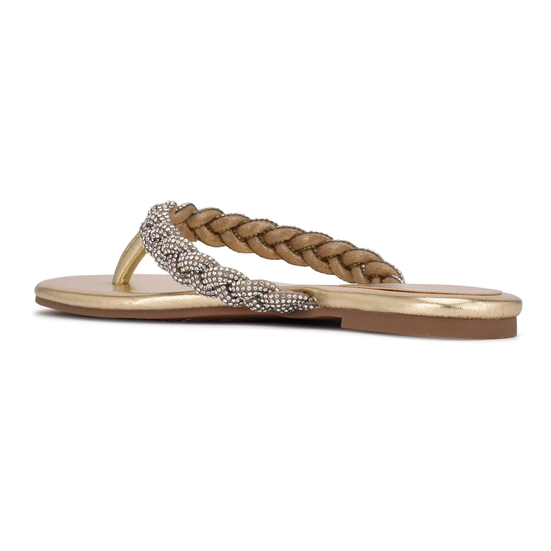 Nine West Tinee Flat Slide Sandals Metallic Mindset Nine West Tinee Flat Slide Sandals Metallic Mindset