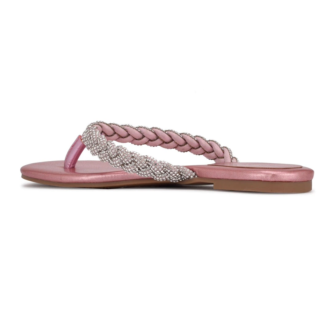 Nine West Tinee Flat Slide Sandals 5 Nine West Tinee Flat Slide Sandals