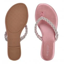 Nine West Tinee Flat Slide Sandals 11 Nine West Tinee Flat Slide Sandals