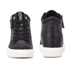 Nine West Tons High Top Hidden Wedge Sneakers Shoes
