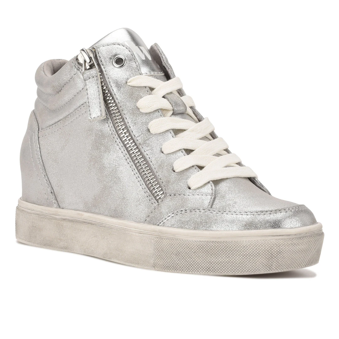 Nine West Tons High Top Hidden Wedge Sneakers Metallic Mindset 4 Nine West Tons High Top Hidden Wedge Sneakers Metallic Mindset