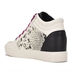 Nine West Tons High Top Hidden Wedge Sneakers Shoes