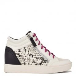 Nine West Tons High Top Hidden Wedge Sneakers Shoes