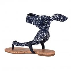 Nine West Trap Ankle Wrap Flat Sandals Lace It Up