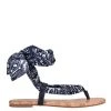 Nine West Trap Ankle Wrap Flat Sandals Lace It Up