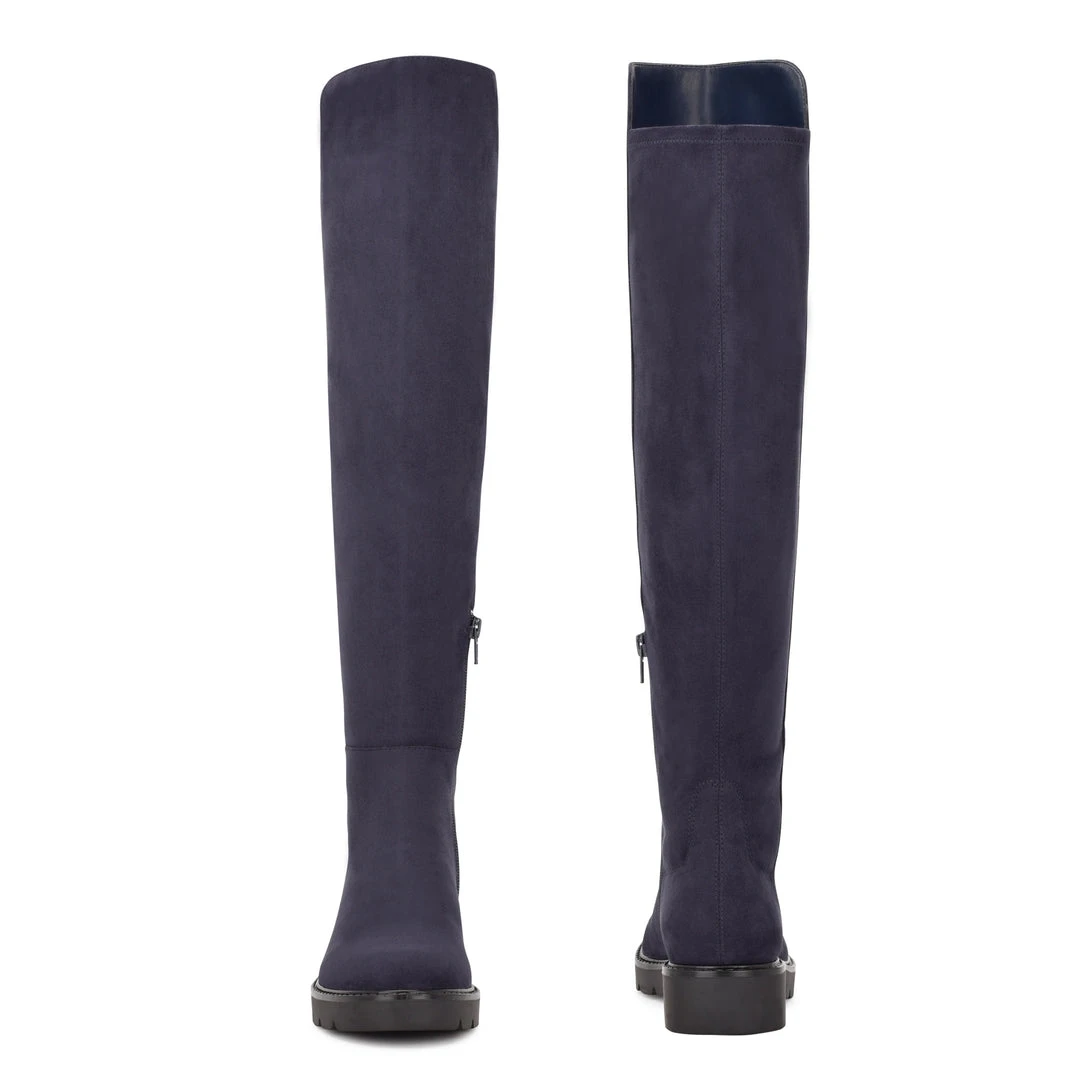 Nine West Color Pop Tread Over The Knee Lug Sole Boots 6 Nine West Color Pop Tread Over The Knee Lug Sole Boots