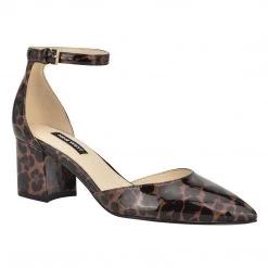 Nine West Trini Ankle Strap Block Heel Pumps Heels