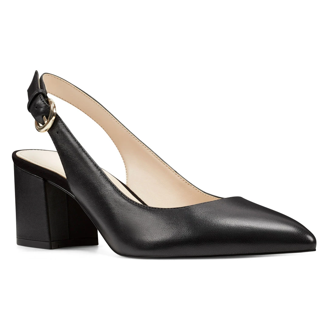 Nine West Heels Tulip Block Heel Slingback Pumps Nine West Heels Tulip Block Heel Slingback Pumps