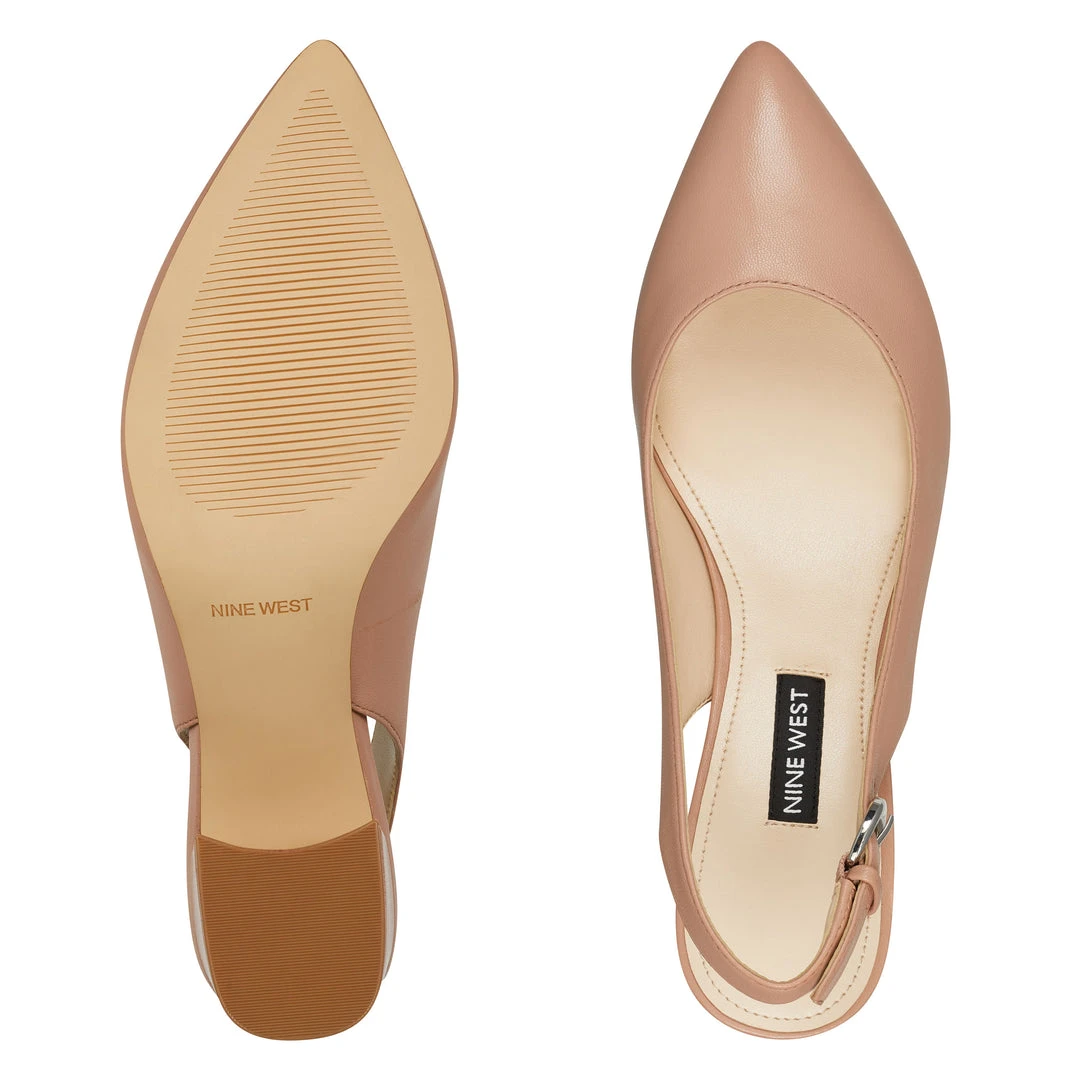 Nine West Tulip Block Heel Slingback Pumps Heels 8 Nine West Tulip Block Heel Slingback Pumps Heels