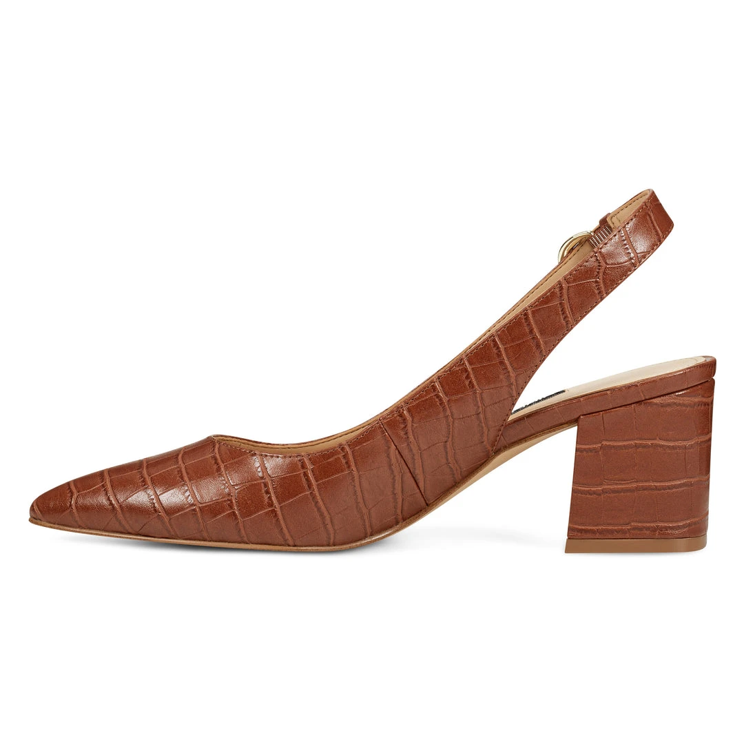 Nine West Heels Tulip Block Heel Slingback Pumps Nine West Heels Tulip Block Heel Slingback Pumps