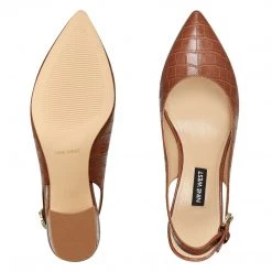 Nine West Heels Tulip Block Heel Slingback Pumps 7 Nine West Heels Tulip Block Heel Slingback Pumps