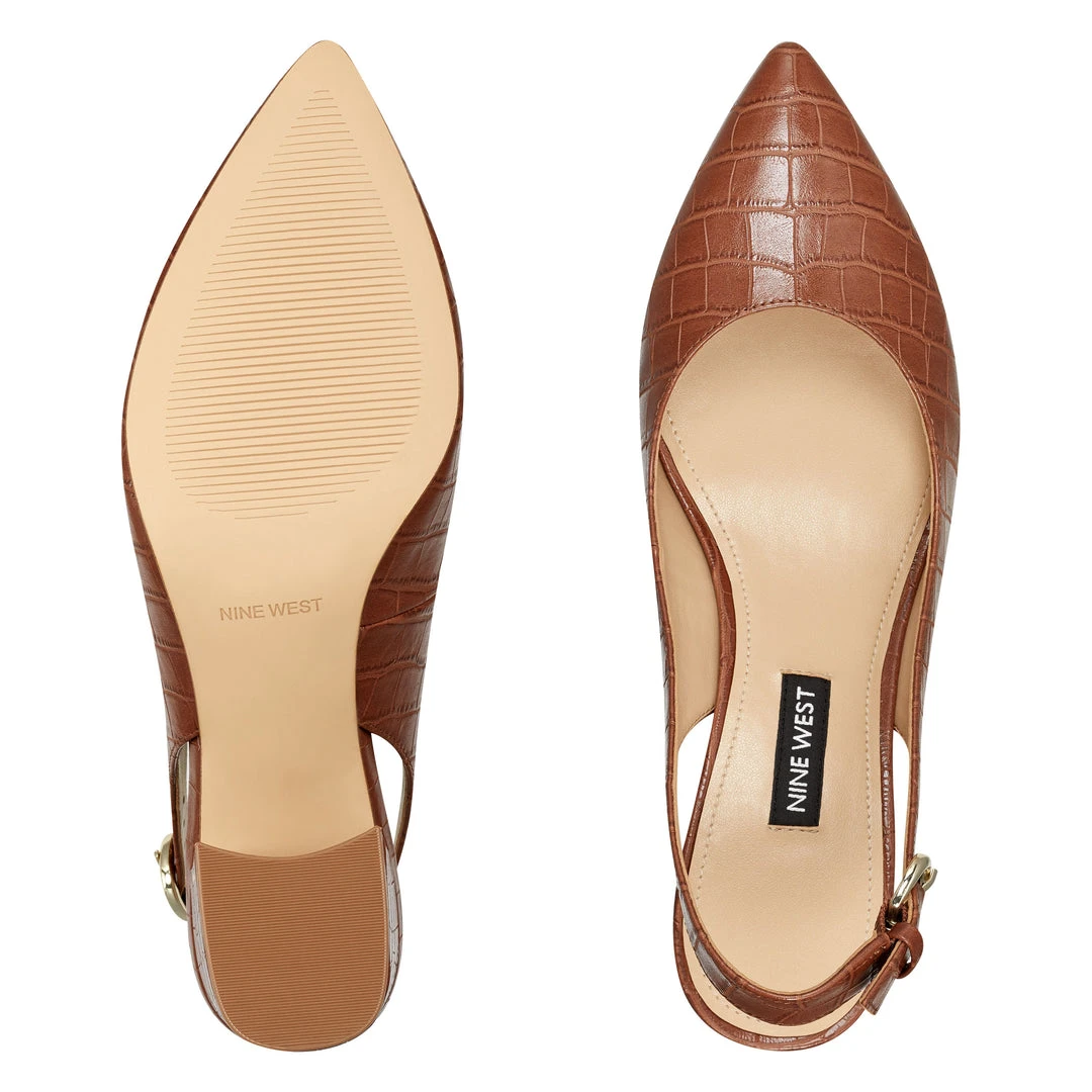 Nine West Heels Tulip Block Heel Slingback Pumps Nine West Heels Tulip Block Heel Slingback Pumps