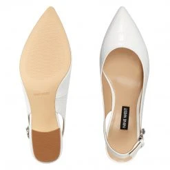 Nine West Heels Tulip Block Heel Slingback Pumps