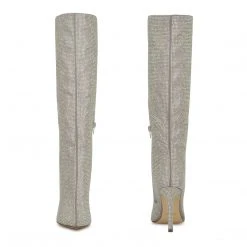 Nine West Tysh Rhinestone Dress Boots Heel Appeal