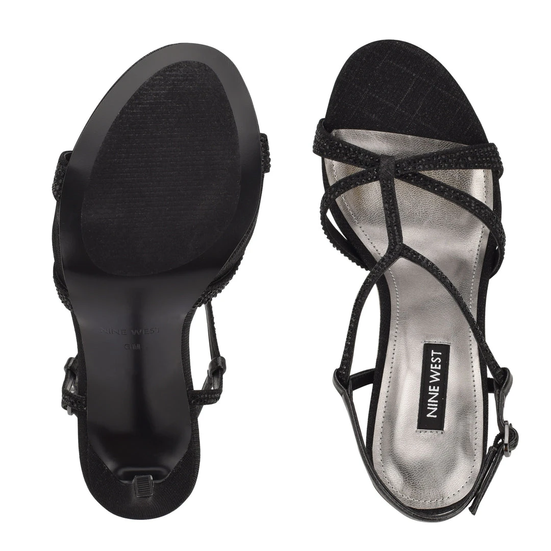 Nine West Ulliy Heeled Dress Sandals 7 Nine West Ulliy Heeled Dress Sandals