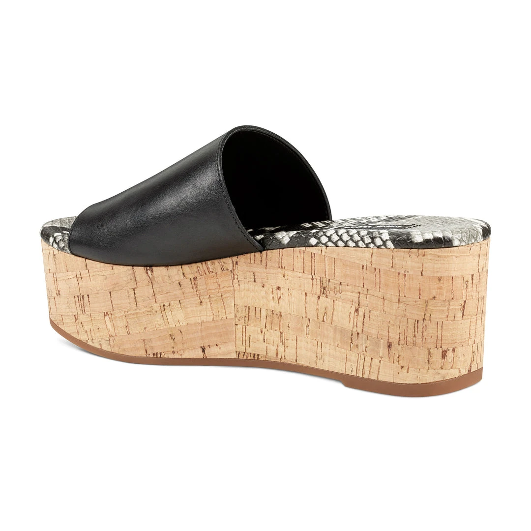 Nine West Weave Got You Vale Platform Slide Sandals 5 Nine West Weave Got You Vale Platform Slide Sandals