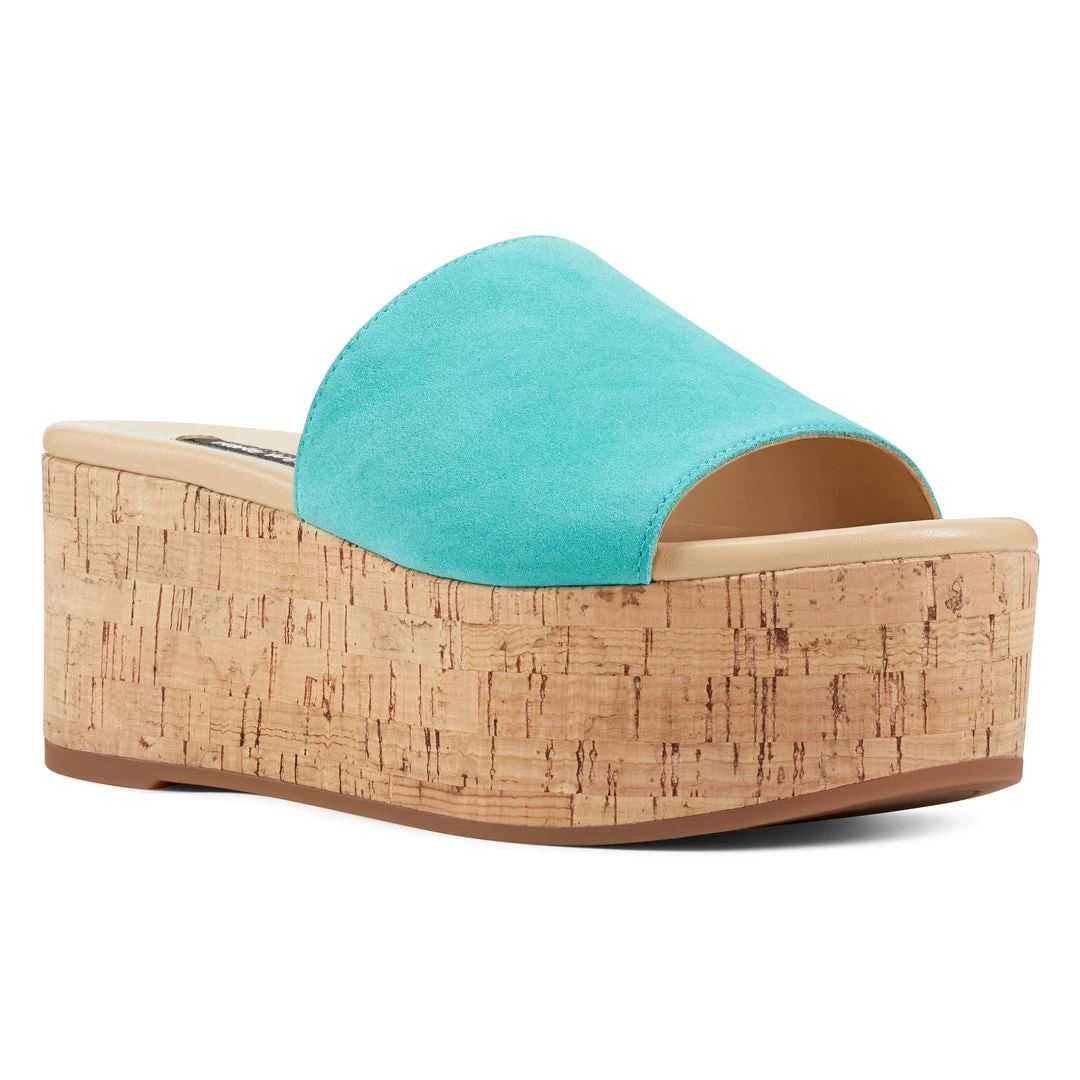 Nine West Vale Platform Slide Sandals 4 Nine West Vale Platform Slide Sandals