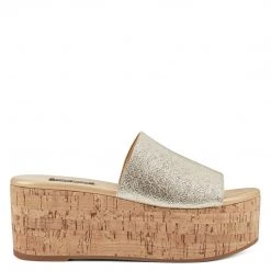 Nine West Vale Platform Slide Sandals