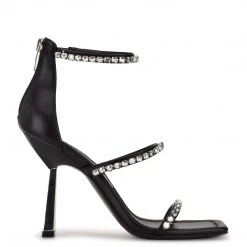 Nine West Heel Appeal Vavoom Rhinestone Strappy Dress Sandals