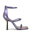 Nine West Vavoom Rhinestone Strappy Dress Sandals Color Pop
