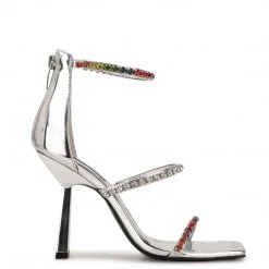 Nine West Color Pop Vavoom Rhinestone Strappy Dress Sandals
