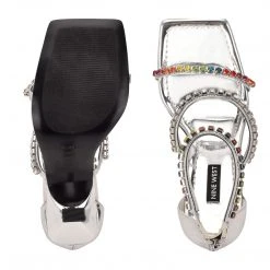 Nine West Color Pop Vavoom Rhinestone Strappy Dress Sandals