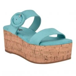 Nine West Very Platform Slide Sandals Weave Got You