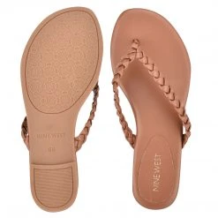 Nine West Wantit Flat Slide Sandals Fun Flats
