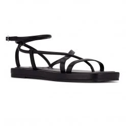 Nine West Waren Strappy Flat Sandals 8 Nine West Waren Strappy Flat Sandals