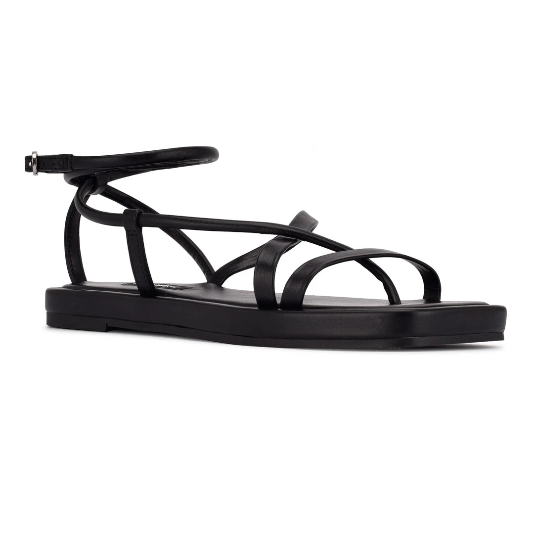 Nine West Waren Strappy Flat Sandals 4 Nine West Waren Strappy Flat Sandals