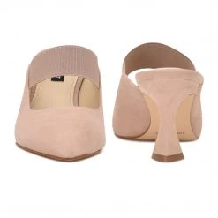 Nine West Watchit Pointy Toe Mules Heel Appeal
