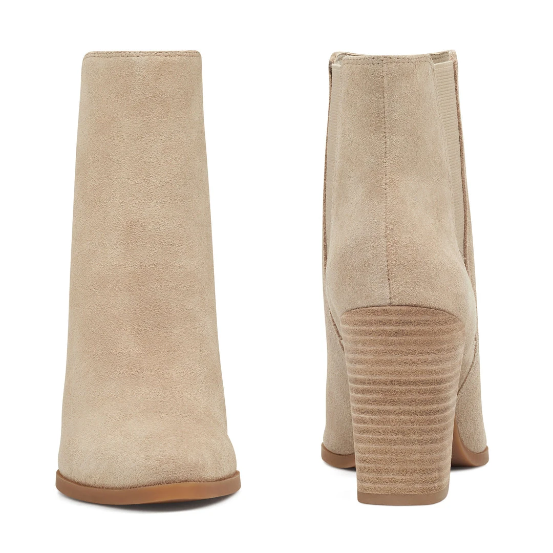 Nine West Heels Watchme Block Heeled Booties 7 Nine West Heels Watchme Block Heeled Booties