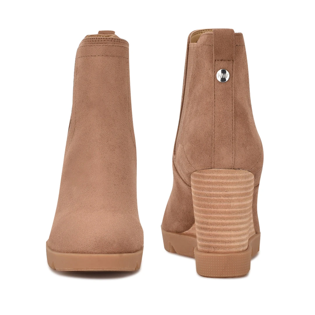 Nine West Wayde Wedge Booties 6 Nine West Wayde Wedge Booties