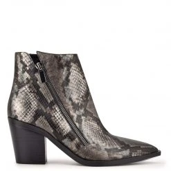 Nine West Metallic Mindset Wearit Block Heel Booties