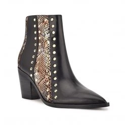 Nine West What Studded Block Heel Booties