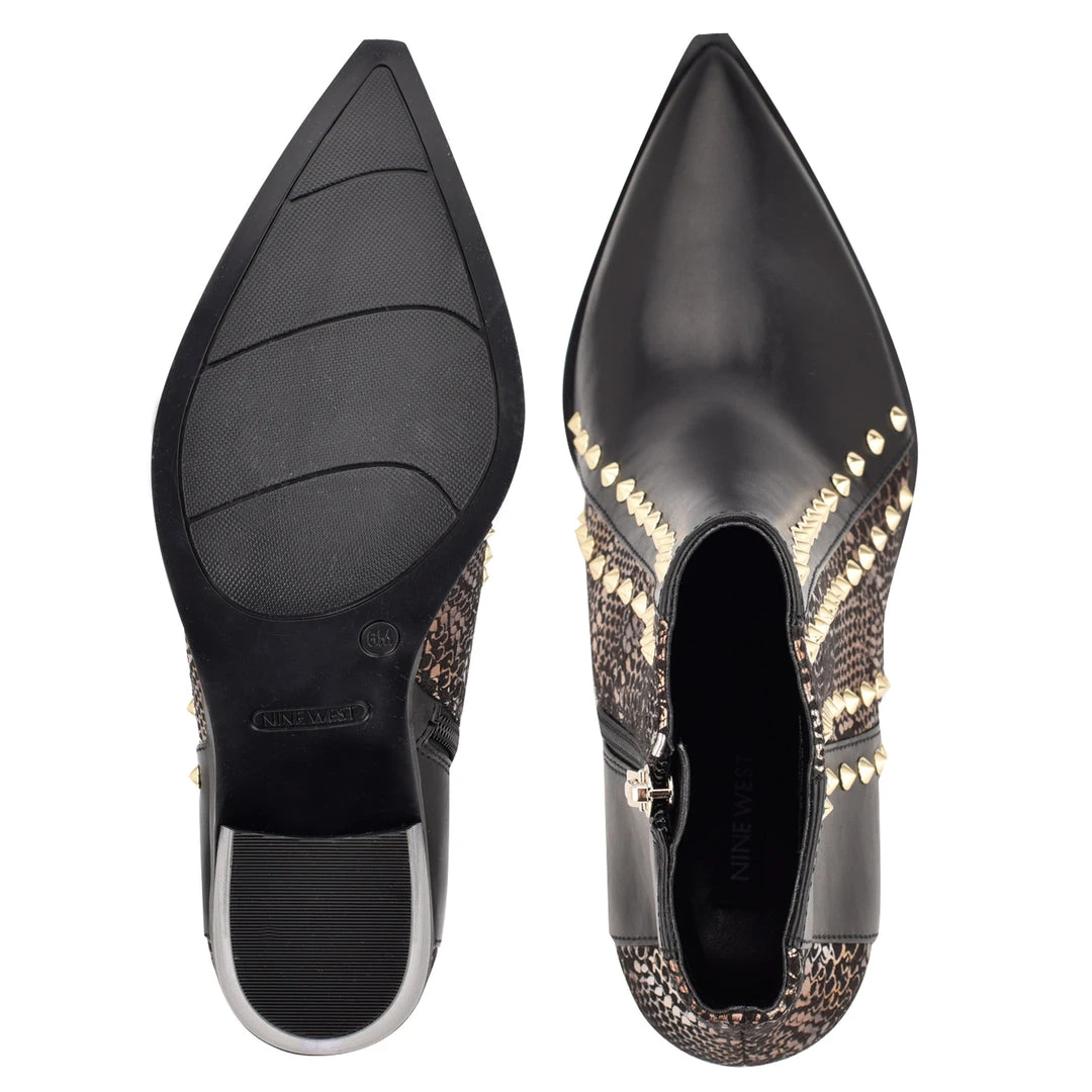 Nine West What Studded Block Heel Booties 7 Nine West What Studded Block Heel Booties