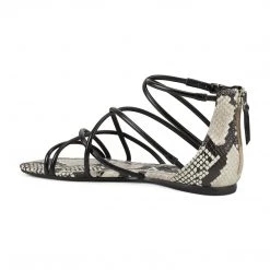 Nine West Whisper Flat Strappy Sandals Flats 10 Nine West Whisper Flat Strappy Sandals Flats