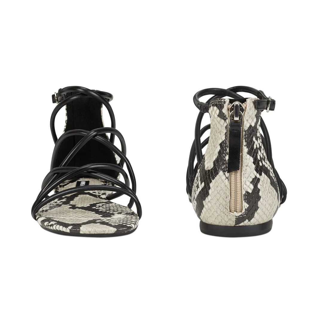 Nine West Whisper Flat Strappy Sandals Flats 7 Nine West Whisper Flat Strappy Sandals Flats