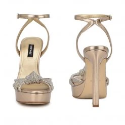 Nine West Wowzz Platform Dress Sandals High Impact Platforms