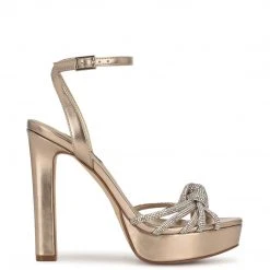 Nine West Wowzz Platform Dress Sandals High Impact Platforms