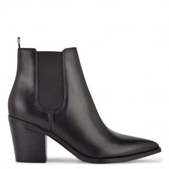 Nine West Wyllis Block Heel Booties Shoes