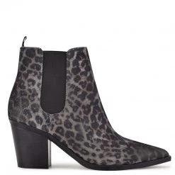 Nine West Wyllis Block Heel Booties Shoes