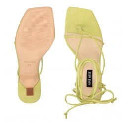 Nine West Lace It Up Yarin Ankle Wrap Heeled Sandal