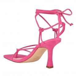 Nine West Yarin Ankle Wrap Heeled Sandal Lace It Up