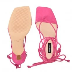 Nine West Yarin Ankle Wrap Heeled Sandal Lace It Up